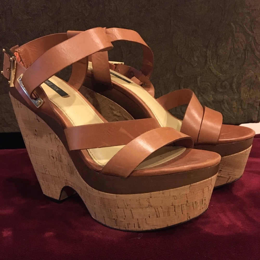 Rachel Zoe fabulous leather wedges. Worn 1x OBO